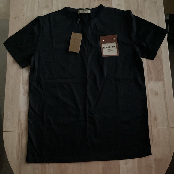 Burberry Silky Stretch Brit Slim Fit Black T Shirt Men’s Medium M Med See Desc** - Picture 1 of 7